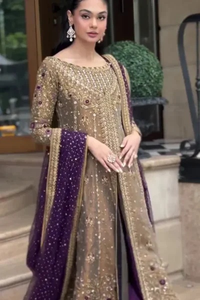 Zari Mesuri - Haris Shakeel pakistani fashion outfit with coordinated…